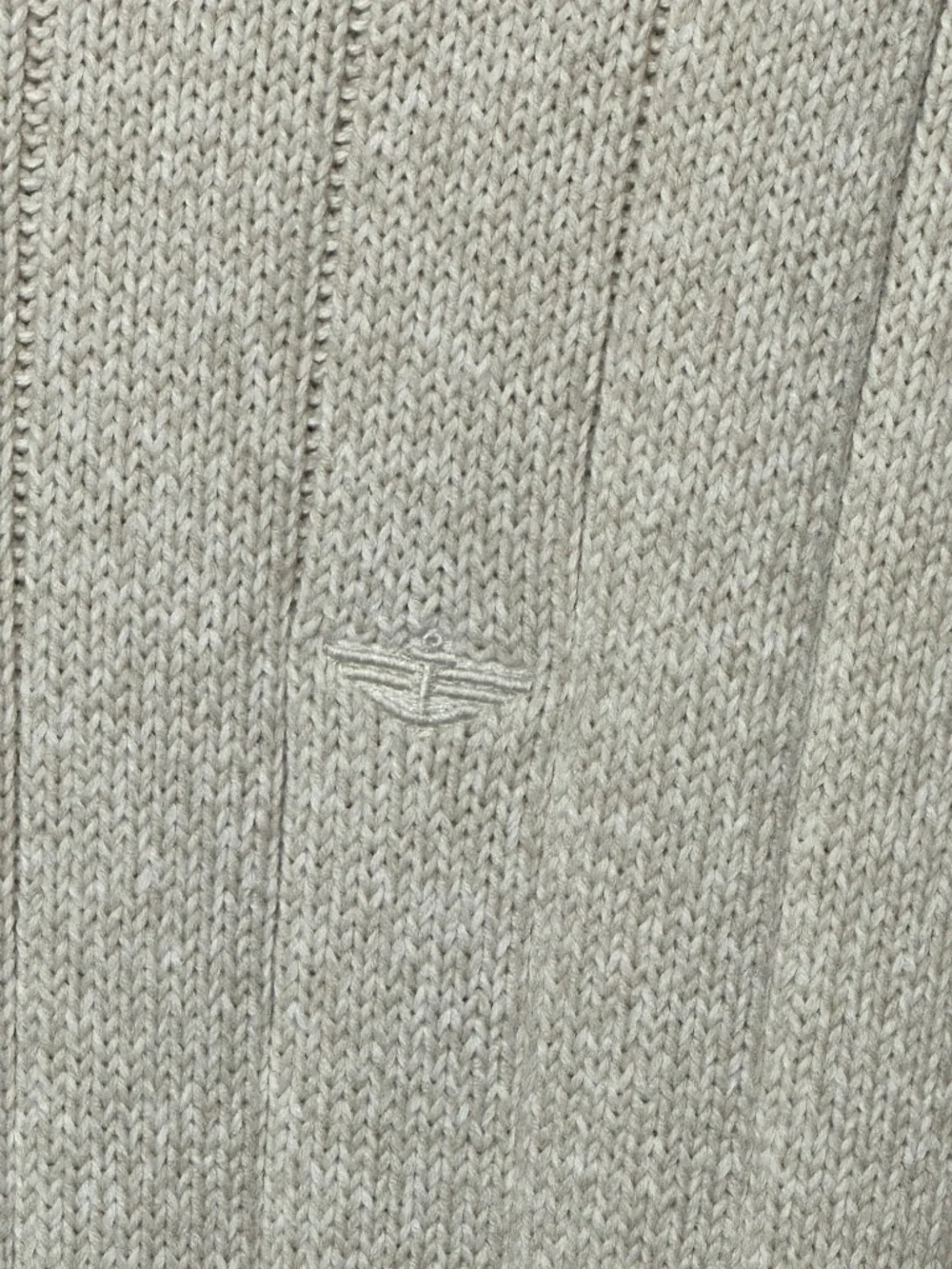 Dockers Men's Cream Ribbed Cable Knit Crewneck Sweater - Size Small